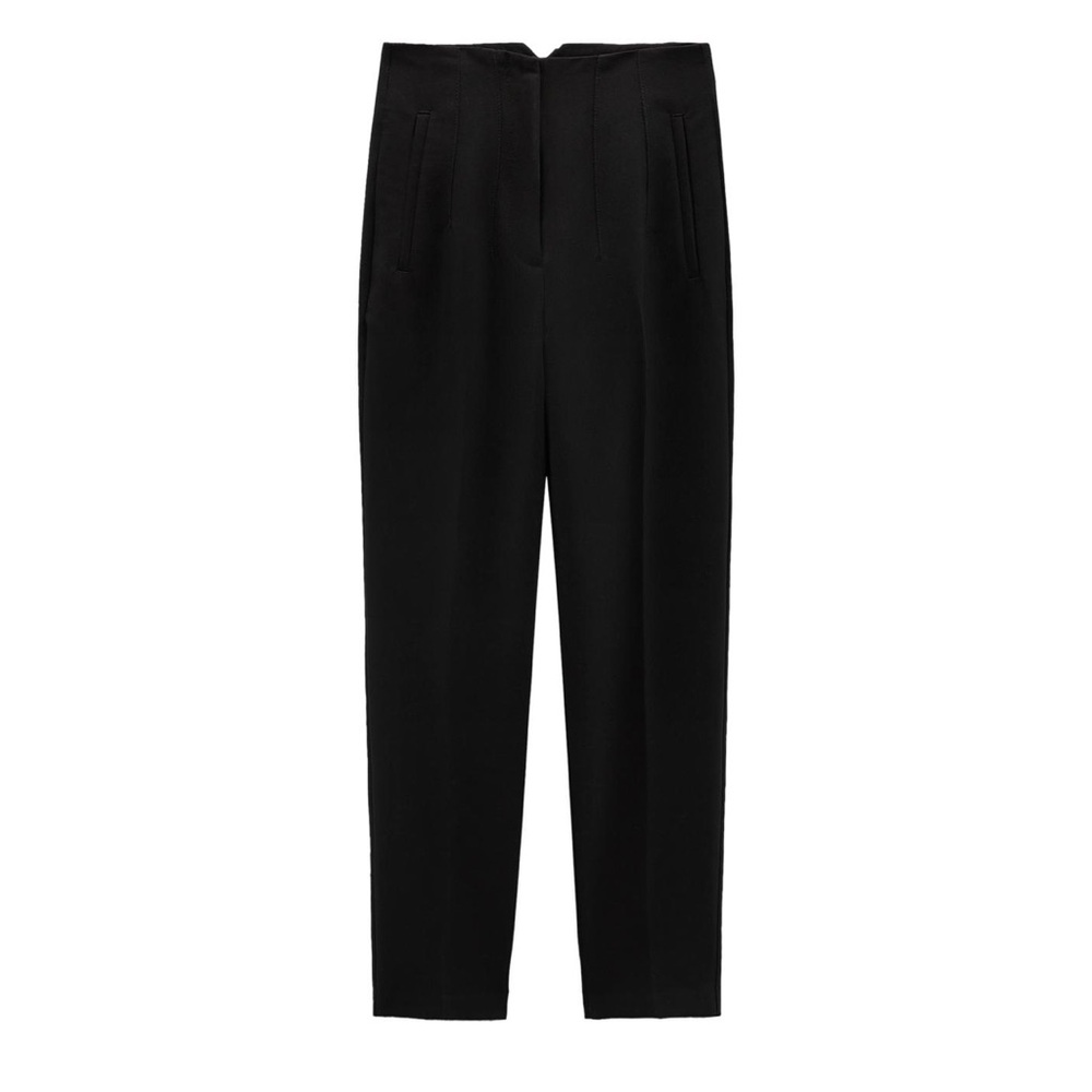 Zara Black Cropped Women's Pants - Picture 2 of 6